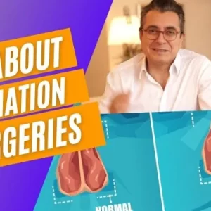 Dr. Göksel explaining deviated nasal septum and deviation surgeries.